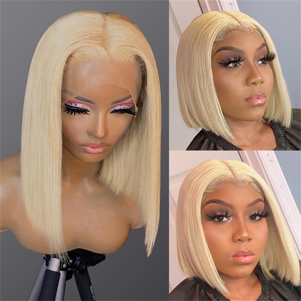 613-Blonde-Bob-Wig-Transparent-Lace-Frontal-Wig-Short-Hair-Blonde-Wig