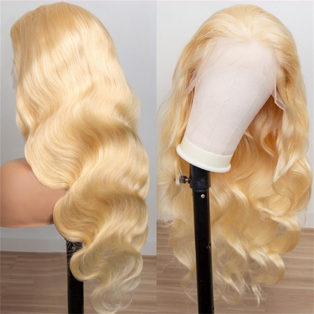 Coldest Hair 613 Blonde Body Wave 13x4 Lace Front Wig 4x4 Lace Closure Wig