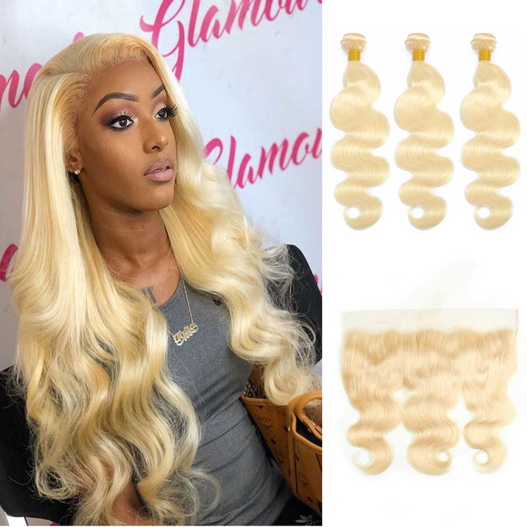 Blonde-613-human-hair-brazilian-body-wave-bundles-with-lace-frontal-deal