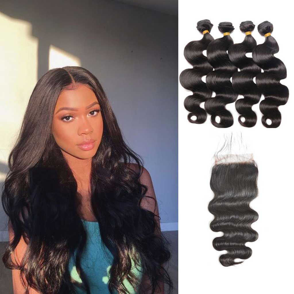 Brazilian-body-wave-virgin-hair-4-bundles-with-4x4-lace-closure-deal-cheap-human-hair