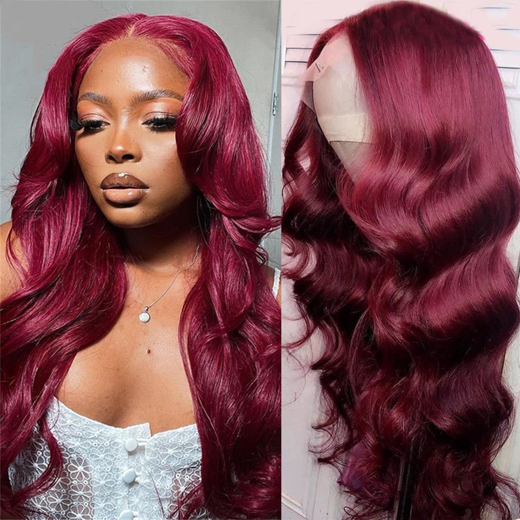 Burgundy-99J-lace-front-wig-150_-density-transparent-body-wave-lace-frontal-wigs