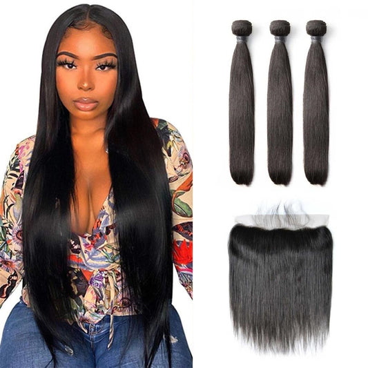 Straight-virgin-human-hair-bundles-with-frontal-unprocessed-human-hair-weaves-with-lace-frontal